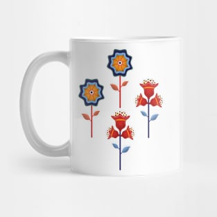 Retro Flowers VI Mug